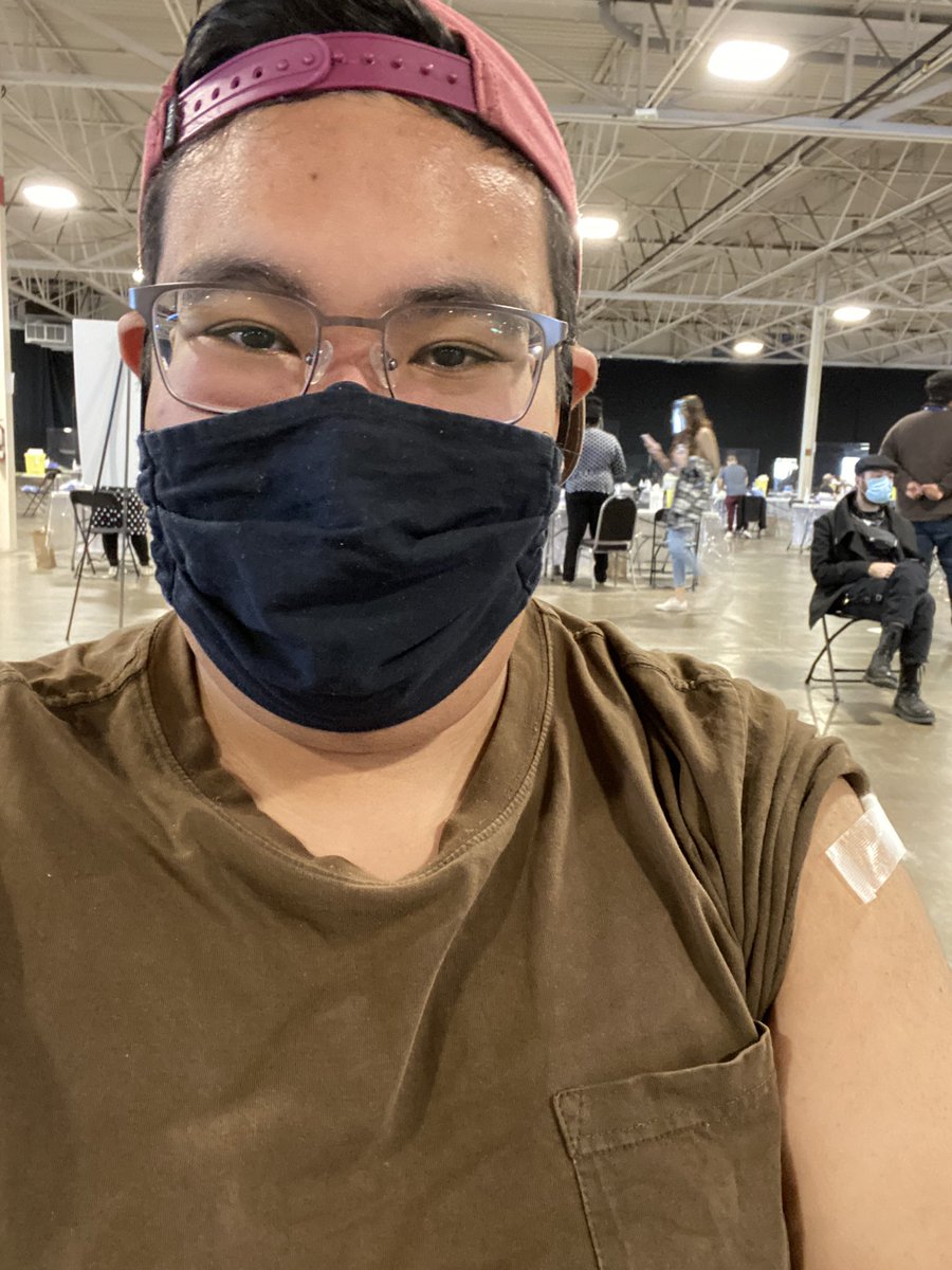 romeo_tello's tweet photo. Gratitude. Relief. Thankful for my vaccine. Get yours as soon as you can #GetVaccinated #COVID19ON https://t.co/hu0muEQEHA