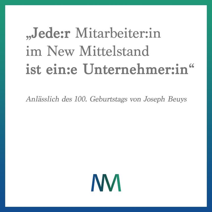 Anlässlich des 100. Geburtstags von Joseph Beuys. #NewMittelstand #Unternehmertum #Familienunternehmen #JosephBeuys <a href="/humix_org/">Humix.org</a>