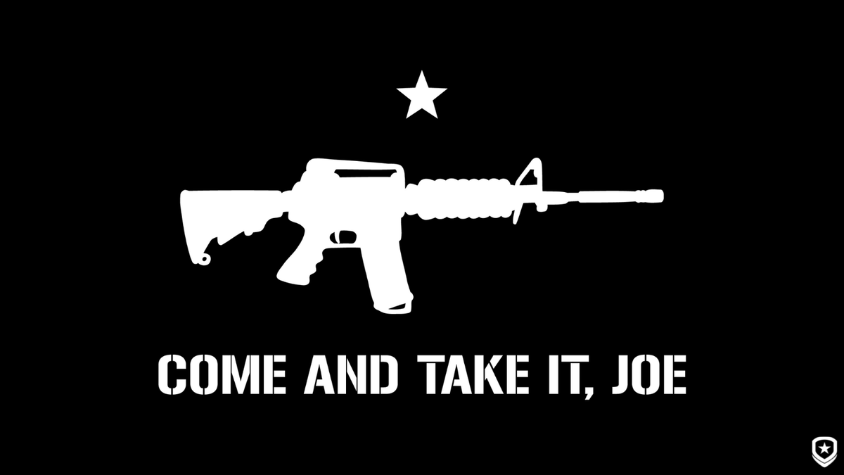 Joe's trying to steal our guns, too? Wasn't stealing the Presidency enough?

Check out the NEW 'Come and Take It Joe' T-Shirt!

patriotdepot.com/come-and-take-…