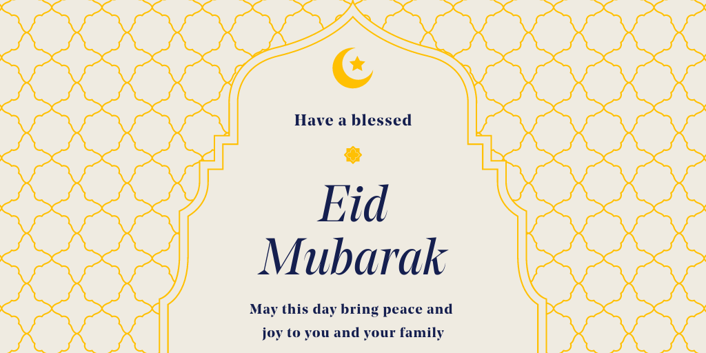 Eid Mubarak to everyone who is celebrating. May this Eid bring love and happiness to you and your family.
