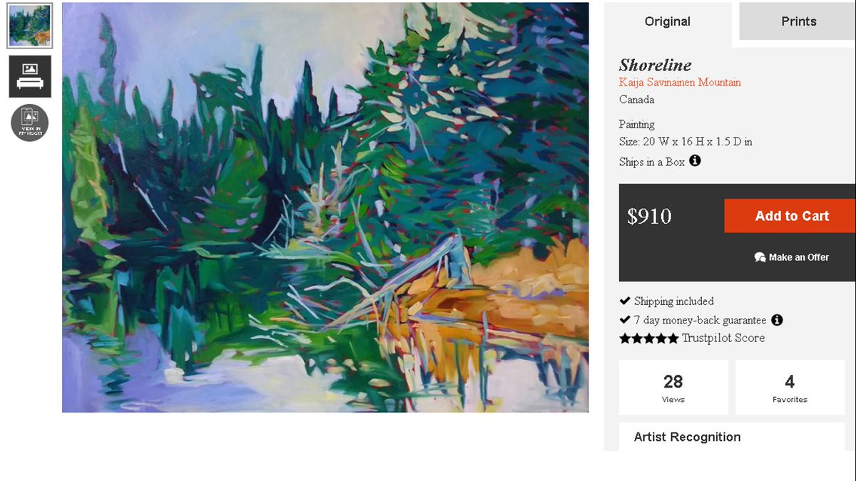 was a thrill today to be selected by UK Saatchi Gallery as one of the Canadian Landscape painters for their Victoria Day event - my shoreline painting from near Ontario's Quetico north country
saatchiart.com/art/Painting-S…