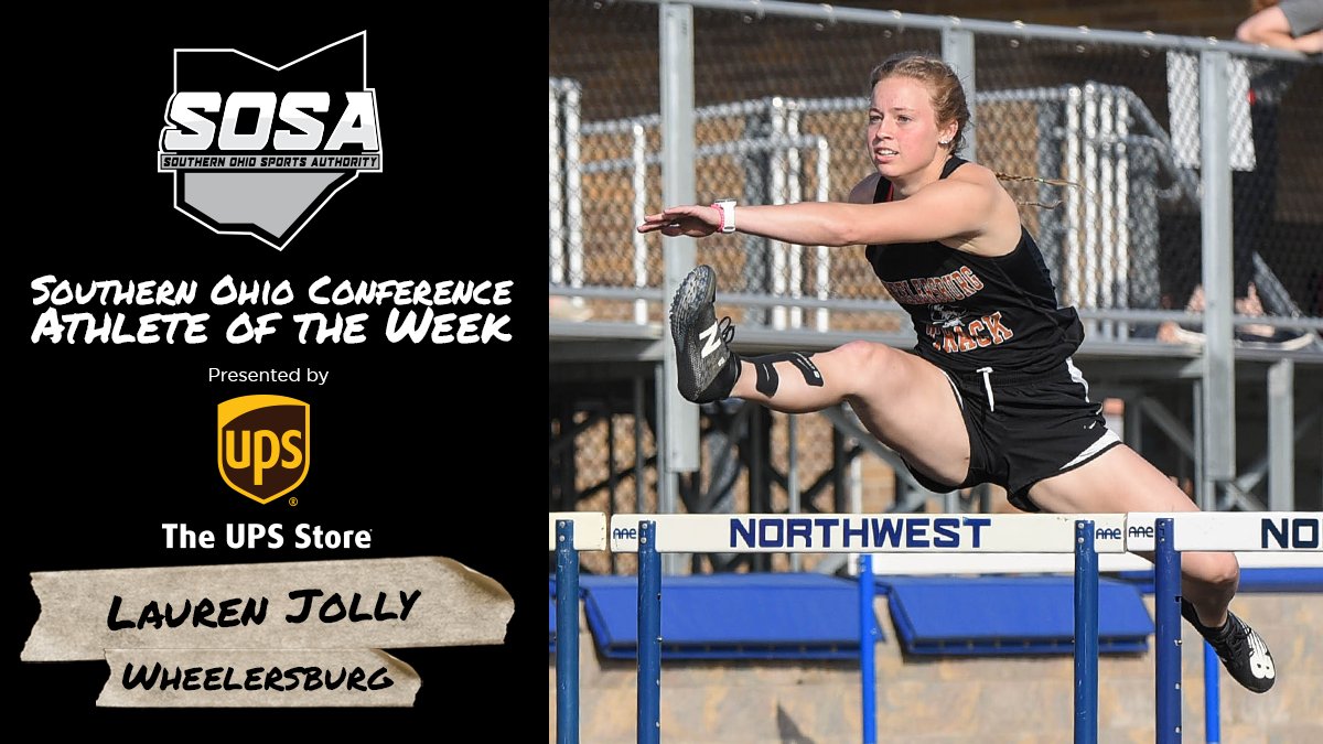 Southern Ohio Sports Authority (@sosaohio) on Twitter photo This week's SOC Athlete of the Week, presented by <a href="/UPS_Store5664/">The UPS Store Portsmouth Ohio</a>, is Wheelersburg's <a href="/LaurenJolly11/">Lauren Jolly</a>.
Jolly has been a frequent flyer at the top of the podium this season, seemingly dominating any and all competition on the track. This week's SOC Athlete of the Week, presented by <a href="/UPS_Store5664/">The UPS Store Portsmouth Ohio</a>, is Wheelersburg's <a href="/LaurenJolly11/">Lauren Jolly</a>.
Jolly has been a frequent flyer at the top of the podium this season, seemingly dominating any and all competition on the track.