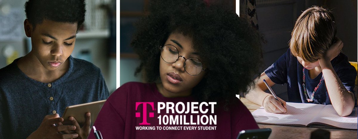 hccsdtoday's tweet photo. T-Mobile's Project 10 Million is available to help eligible families apply for/receive discounted home internet access.

https://t.co/JhdkMUQsU4 https://t.co/OJCNtiCdOG