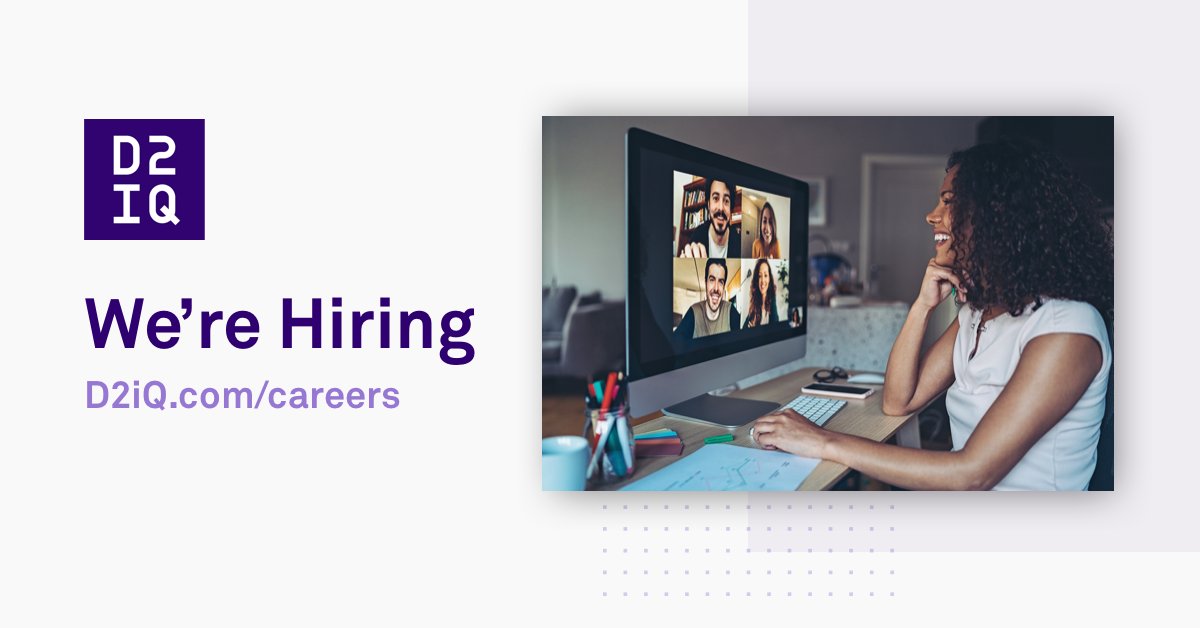 D2iQ's tweet image. Come work with us! We’re looking for an Education Curriculum Architect/Developer
to help build a top-notch educational services org to deliver technical training on #D2iQ’s #KubernetesPlatform (#DKP). Apply here: bit.ly/2SKiOZe