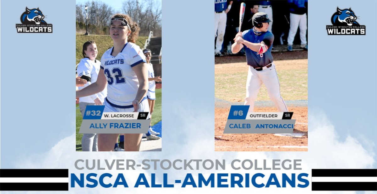 CSCWildcats's tweet photo. C-SC: Frazier, Antonacci Named 2021 NSCA All-Americans
 - https://t.co/5VKCFsoaub https://t.co/VqwLFCnTaM
