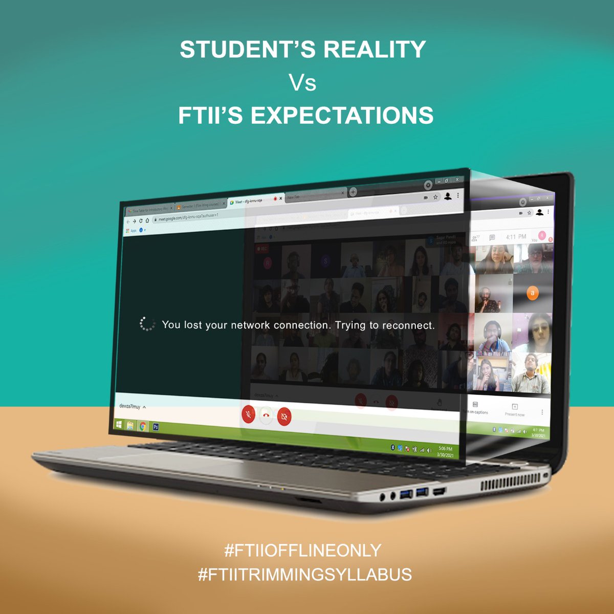 Sayantan1230's tweet photo. The students could instead watch Masterclass than working hard to be in such a prestigious institute. Why online classes?
@FTIIOfficial @shekharkapur @MIB_India @PIB_India @PrakashJavdekar #FTIIofflineonly #FTII https://t.co/EvyfZp9PF8