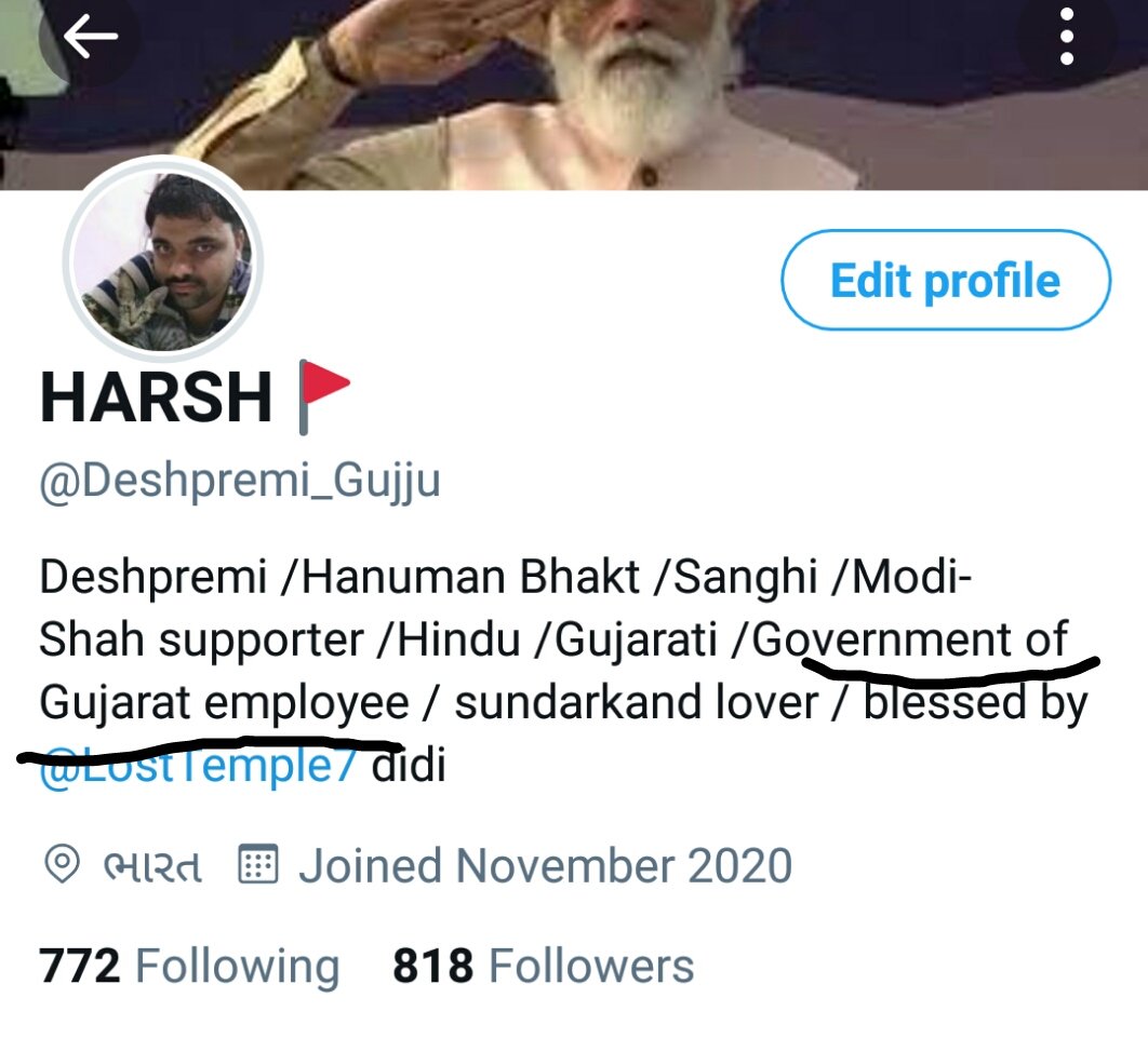Deshpremi_Gujju's tweet image. #bioupdated

Finally get government job
Thank you all of my well wishers 
Jai bajarangbali 🙏