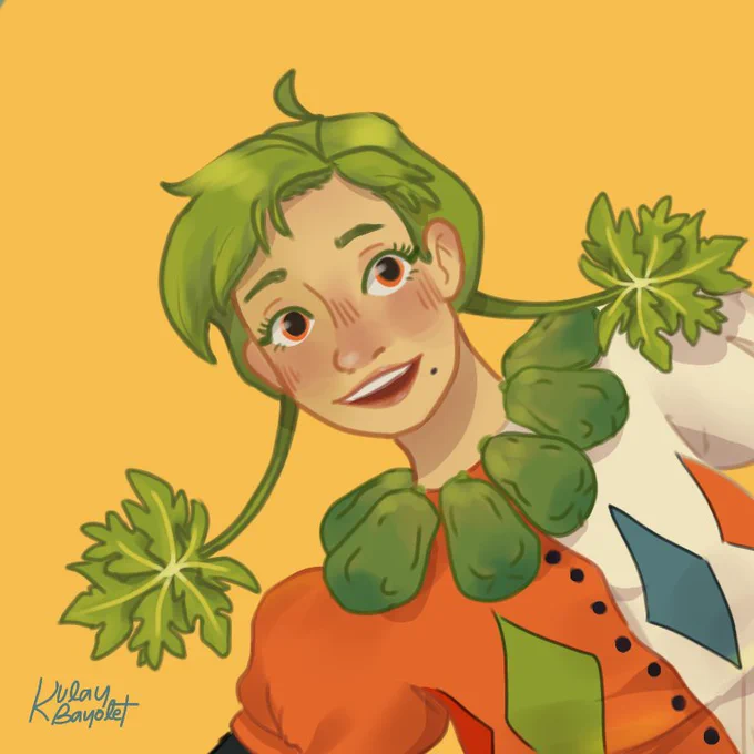 last one for the tree-ndr series!!! it's papaya ✨✨ #artph 