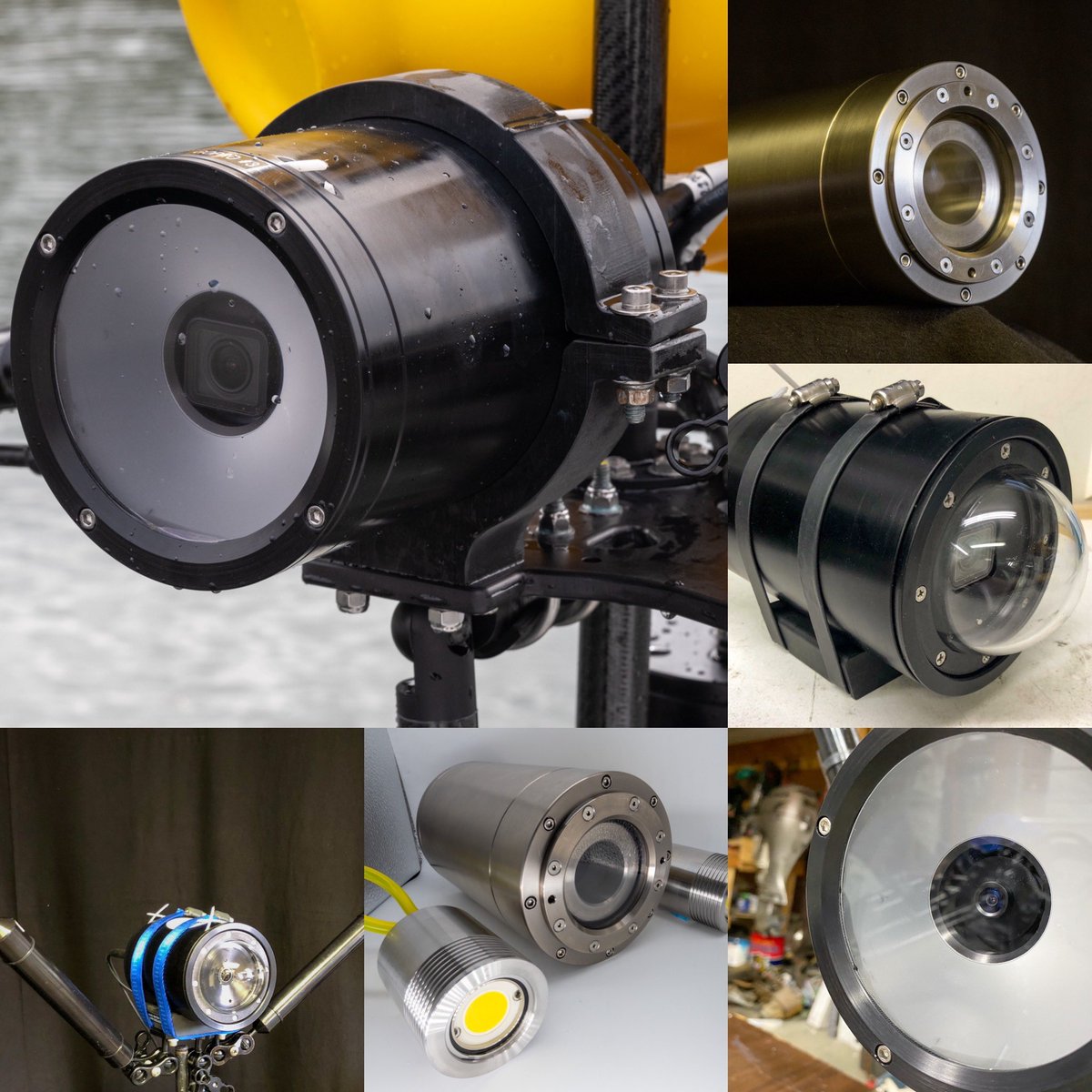 The newest addition to our #goprohousing line, the 1000m housing.  Fits nicely between the 600m and the 4500m housings. #marineresearch #marineimaging #underwatergopro #rovcamera