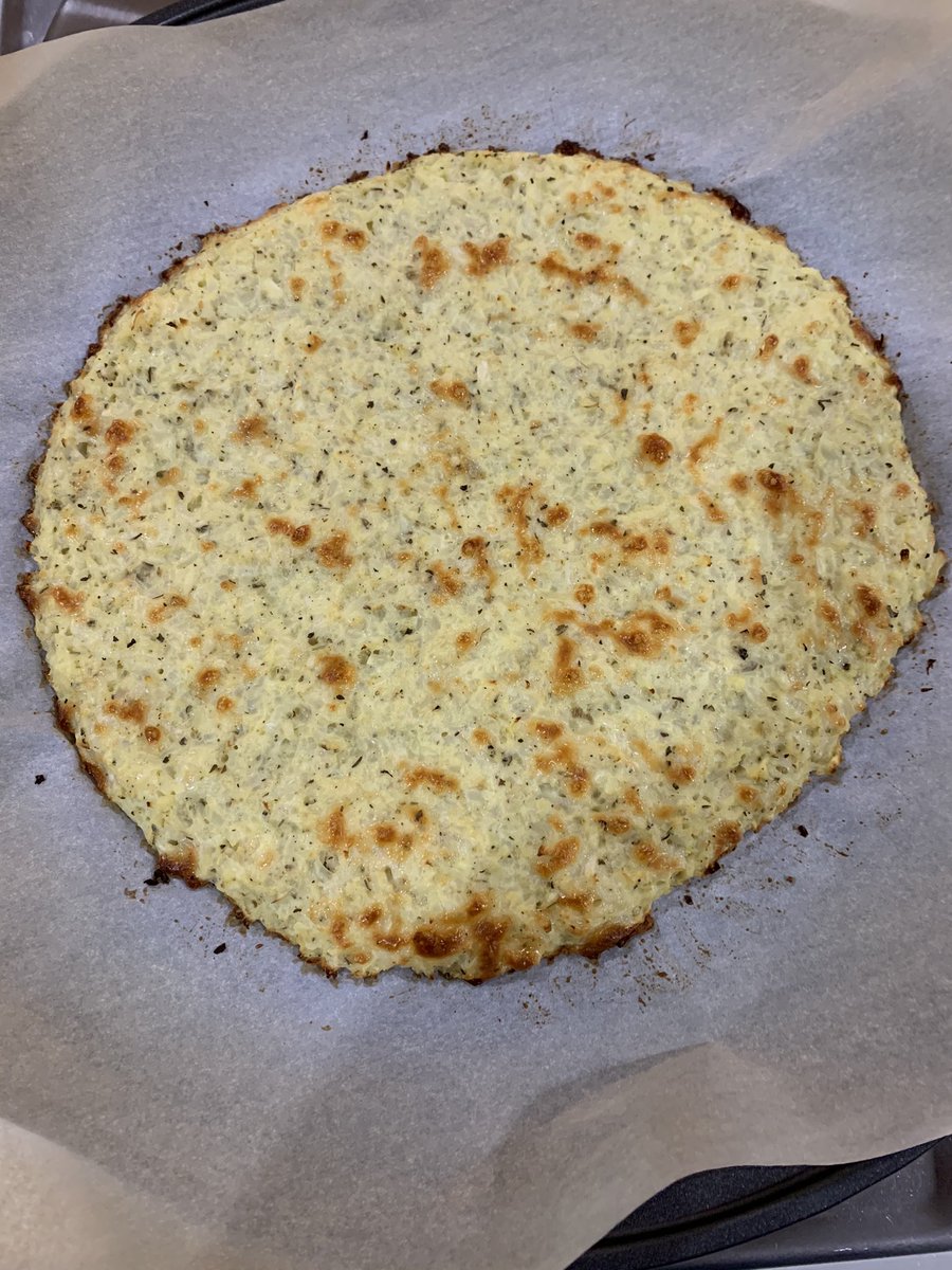 Butler1595's tweet image. Homemade cauliflower pizza crust