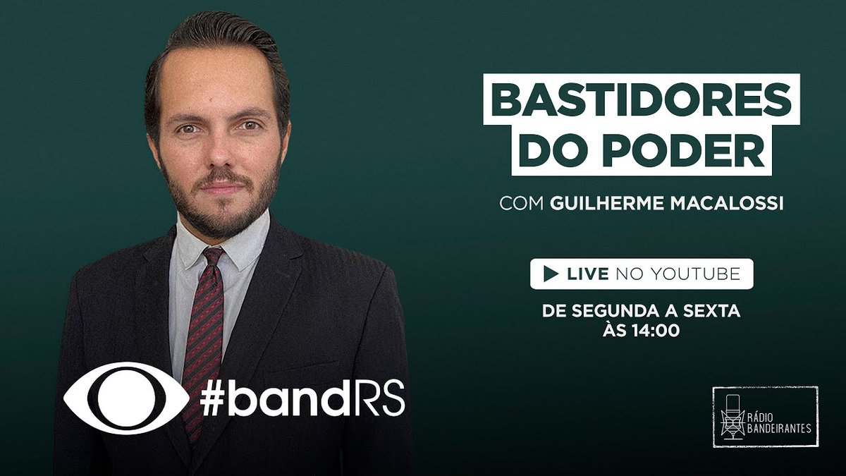 bandrs's tweet image. 🔴NO AR #BastidoresdoPoder com @GTMacalossi
📺LIVE&amp;gt; youtu.be/F2qTGSLWVvU