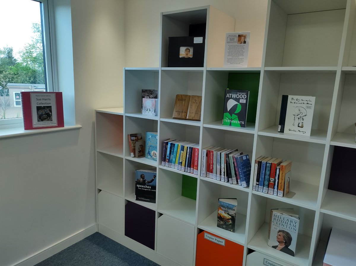 PipersCornerSch's tweet image. The Sue Harris Collection, a selection of books and tributes in memory of our Librarian Sue Harris who passed away last year, is now on display in our Library ahead of Wear a Hat Day tomorrow. #PipersLibrary #PipersCommunity