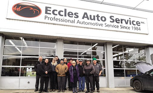 myCARSmag's tweet photo. Our #ShopOfTheWeek is @EcclesAuto! Owner, @BruceEccles, has installed two #EV charging stations at the shop, and is currently running an #ecofriendly shuttle service for his customers. LEARN MORE: 👉https://t.co/blpMxz2ehG #automotiveaftermarket #automotive #automotiveindustry https://t.co/6fTvQbON6b