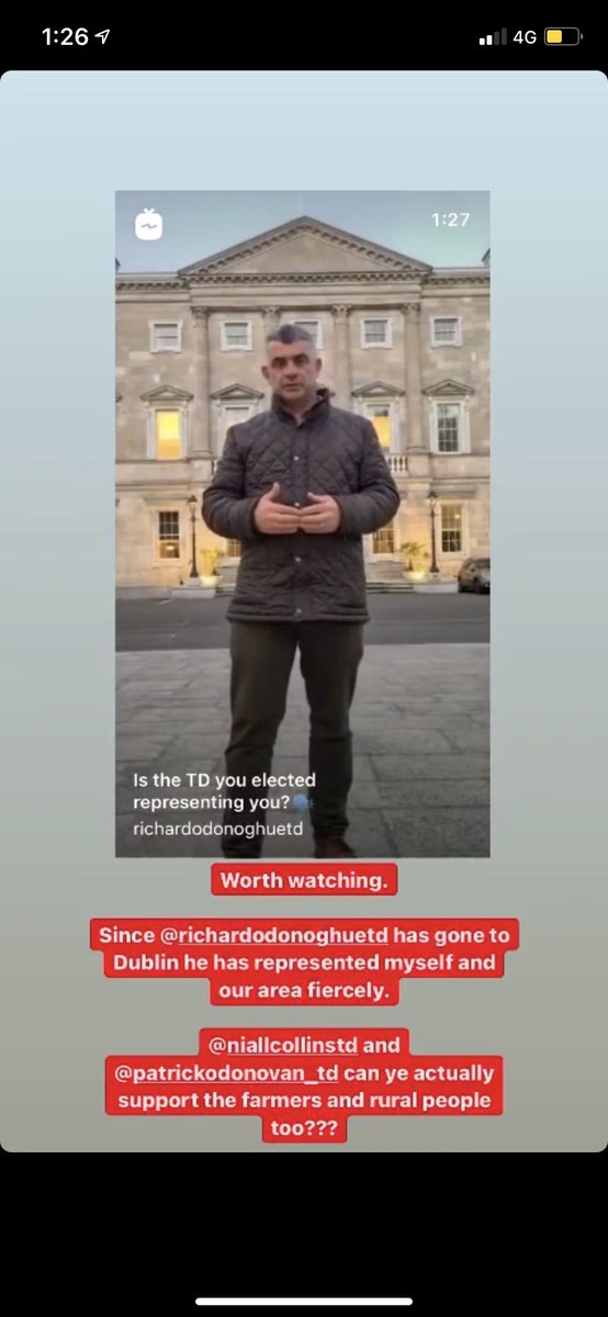 CrowleyLouise's tweet photo. Yesterday I shared @RichardODonoghu video on my Insta account asking our other 2 TDs @NiallCollinsTD and @podonovan to support us in Rural Ireland like Richard is.
I received a “😂” emoticon as a response from Mr Collins.
I’m sorry but this is not good enough!
#Plan2040 #dail https://t.co/beuMJTC23k