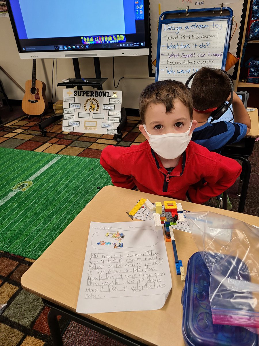 Today we've been working on some creative writing and combined it with a <a href="/LEGO_Group/">LEGO</a> #STEAM challenge. Can we create a toy out of just one handful of Lego? Yes we can! 

<a href="/ParticipateLrng/">Participate Learning</a> <a href="/ErbSteam/">@ErbSTEAM</a> @StallingsES <a href="/UCPSNC/">Union County Public Schools</a>