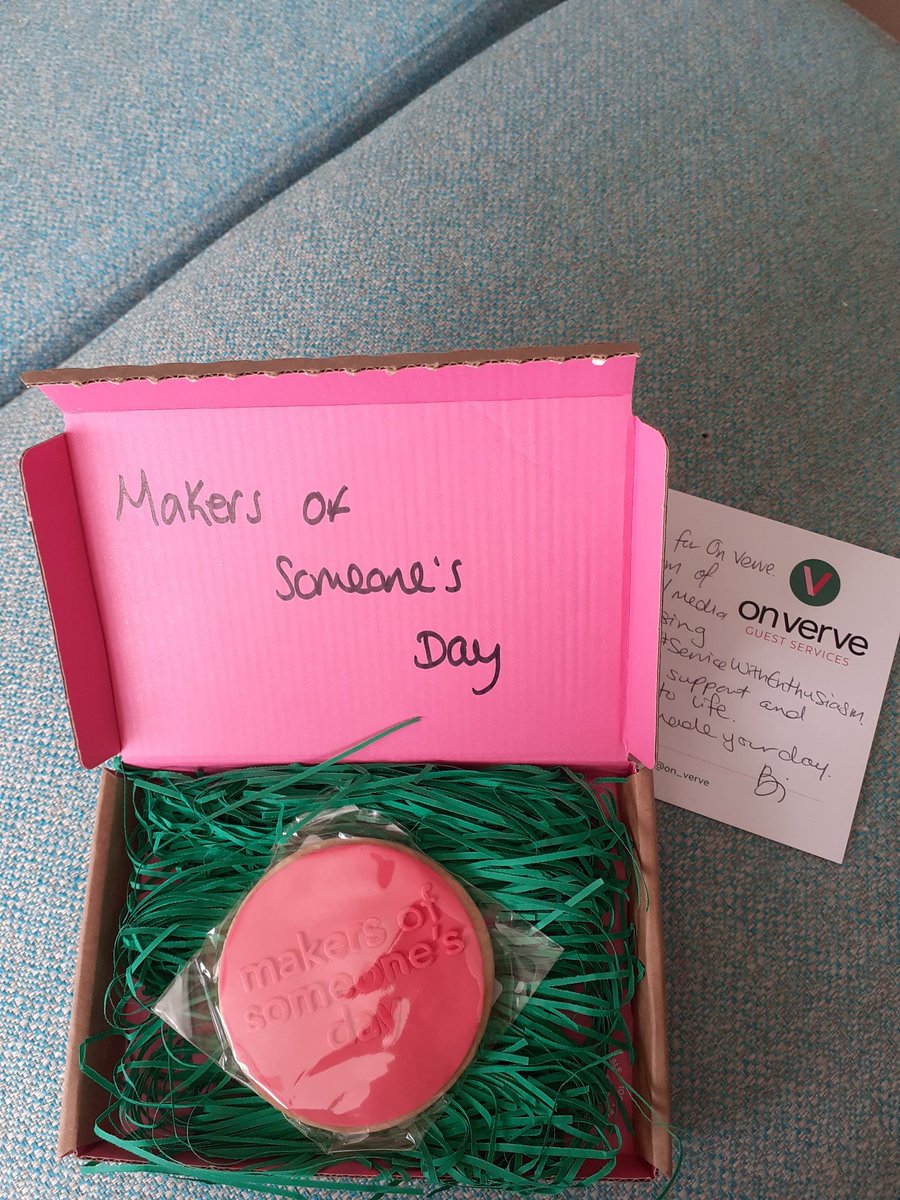 AlisonButlerSR3's tweet photo. @on_verve certainly made my day! #BringTheEnergy #TheMakersOfSomeonesDay https://t.co/sRHLK805KC
