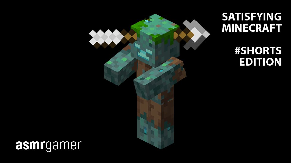 asmrgamerdotcom's tweet photo. VIDEO: https://t.co/O2gEunZT6i This one-shot kill of a Drowned will satisfy your soul; oddly satisfying #Minecraft #Shorts. https://t.co/R9qVaUUFkG