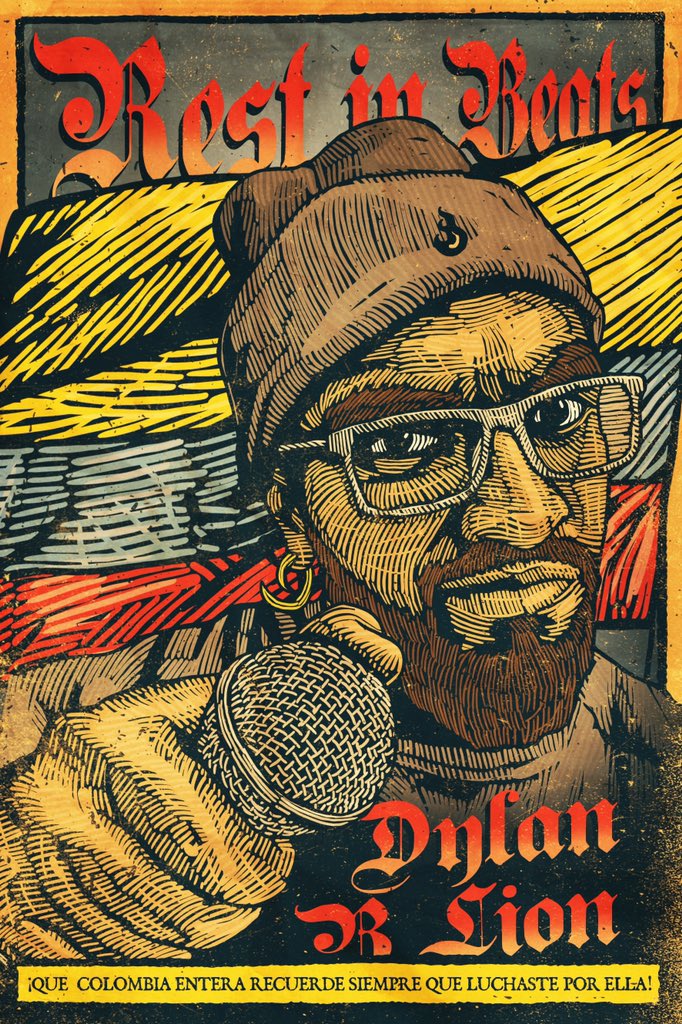 TODO EL APOYO Y CARIÑO A NUESTRXS HERMANXS DE COLOMBIA! FUERZA, AMOR Y RESPETO!

Proyecto "Propaganda &amp; Conciencia"
Cartel DYLION COLOMBIA
Gran OM &amp; Co (Kloer)
May. 2021

#fuerzacolombia #soscolombia #apoyoacolombia #despiertacolombia #eseltiempodelospueblos #paronacional