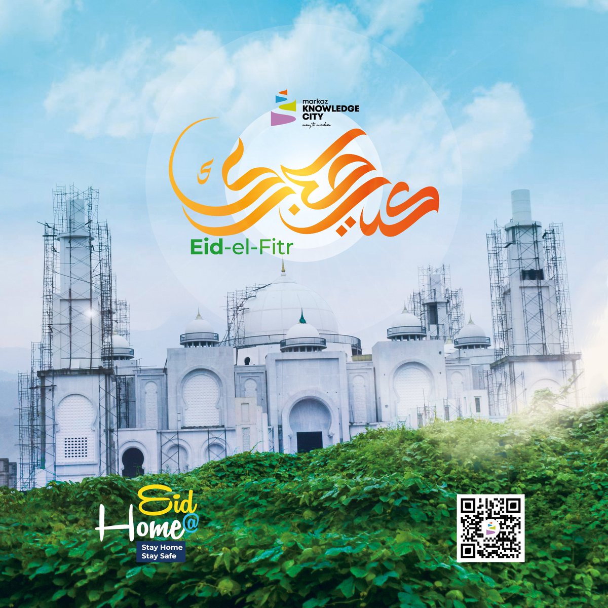 markaz_city's tweet photo. Wish you a Happy Eid-el-Fitr 
عيدكم سعيد... تقبل الله منا ومنكم صالح الأعمال

#EidAtHome #VirtualEid #Eid2021 #MarkazKnowledgeCity #WayToWisdom #StayHome #StaySafe https://t.co/KMD5M4ujUm