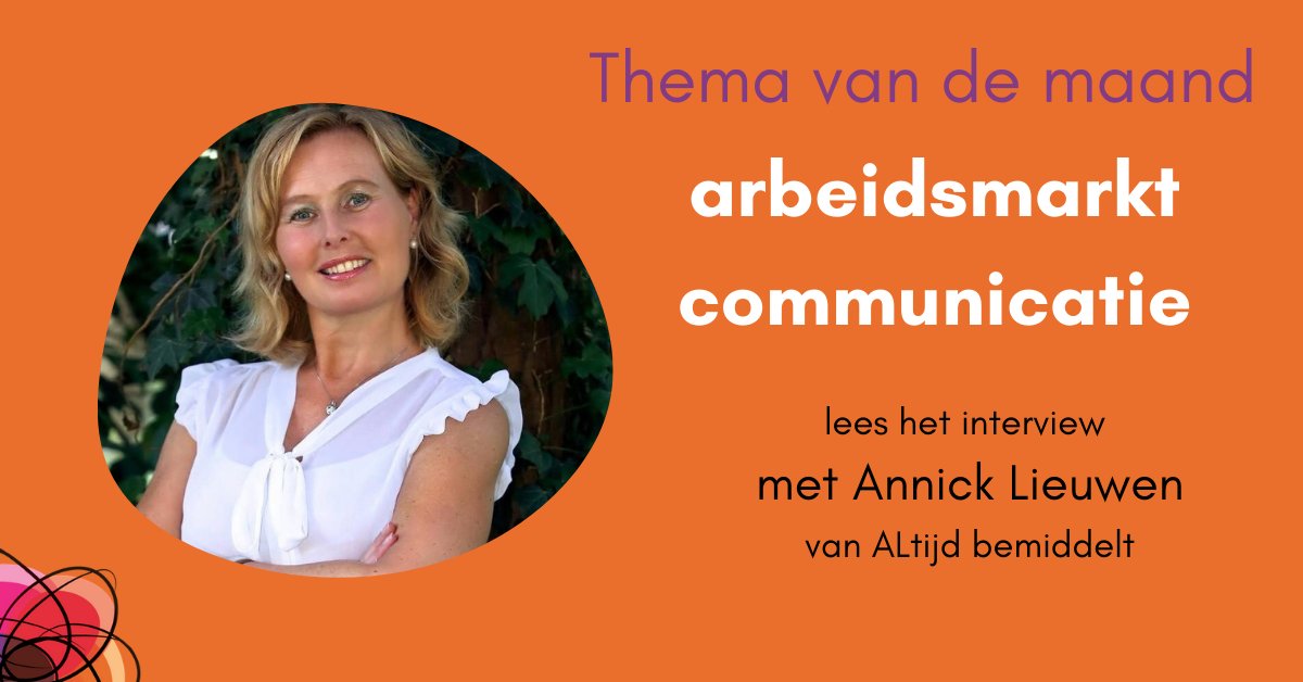 prima_content's tweet image. Ik vind het mooi om mijn website ook als podium voor anderen te gebruiken. Deze keer heb ik een interview gehouden met @AnnickLieuwen van ALtijd bemiddelt. Zij vertelt hoe ze opdrachtgevers en kandidaten bij staat! 
primacontent.nl/themas/arbeids…