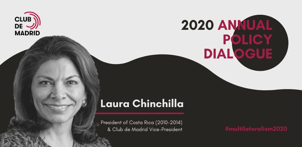 ClubdeMadrid's tweet photo. To @Laura_Ch , former President of #CostaRica ๐จ๐ท and our Vice-President, Latin America is going to be one of the regions to suffer the most economically. "But we must not forget the social impact." #multilateralism2020
๐ฃ Check the outcomes of our PD: https://t.co/JRPMhXHsZw https://t.co/sqCQ35PIah