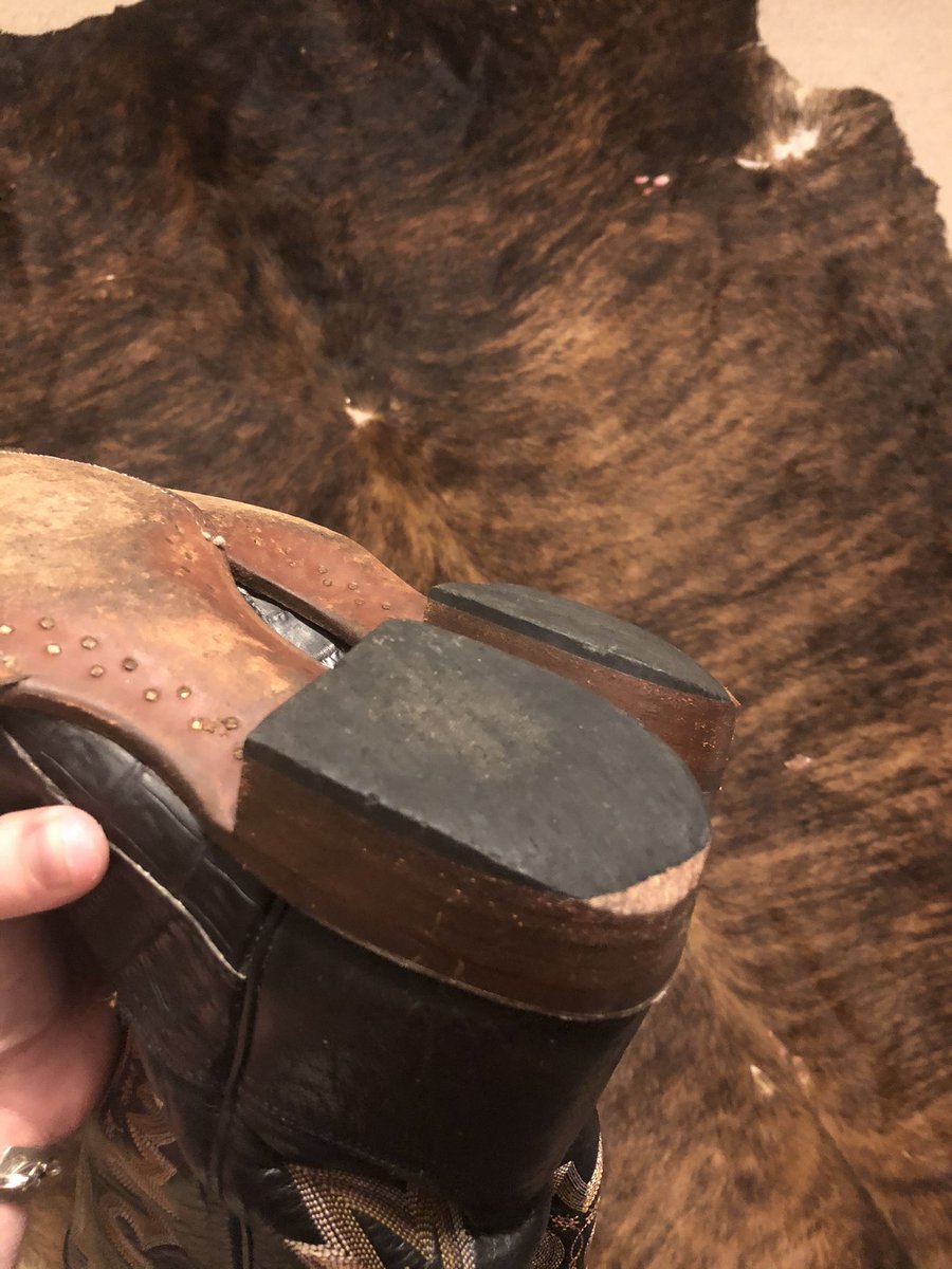 Been doing some cleaning and I’ve got some Lucchese Fishers that don’t fit me anymore. Black hornback caiman. Heel is slightly worn but other than that they’re in great shape. Size 8.5 D. $400 obo