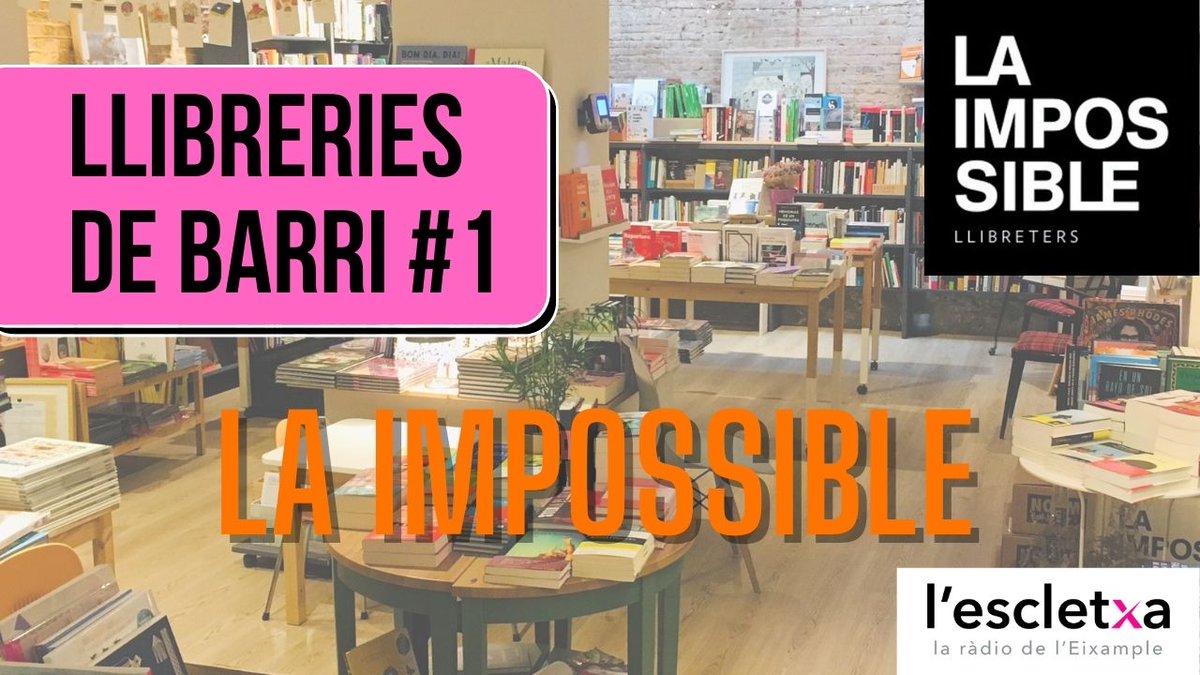 🔴Comencem una sèrie d'entrevistes a llibreries del barri! La primera, amb @LAIMPOSSIBLE_LL 

📚Hi xerrem de temes com l'auge de llibreries de proximitat i en català a Barcelona o la importància de teixir comunitat amb el veïnat que t'envolta

👉youtu.be/0rT4sweprc4
