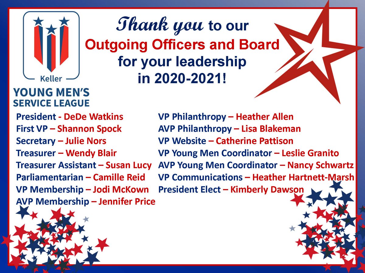 ymslkeller's tweet photo. Many thanks to our Outgoing Officers and Board! We appreciate your dedication and service! https://t.co/07SVBkCHk0