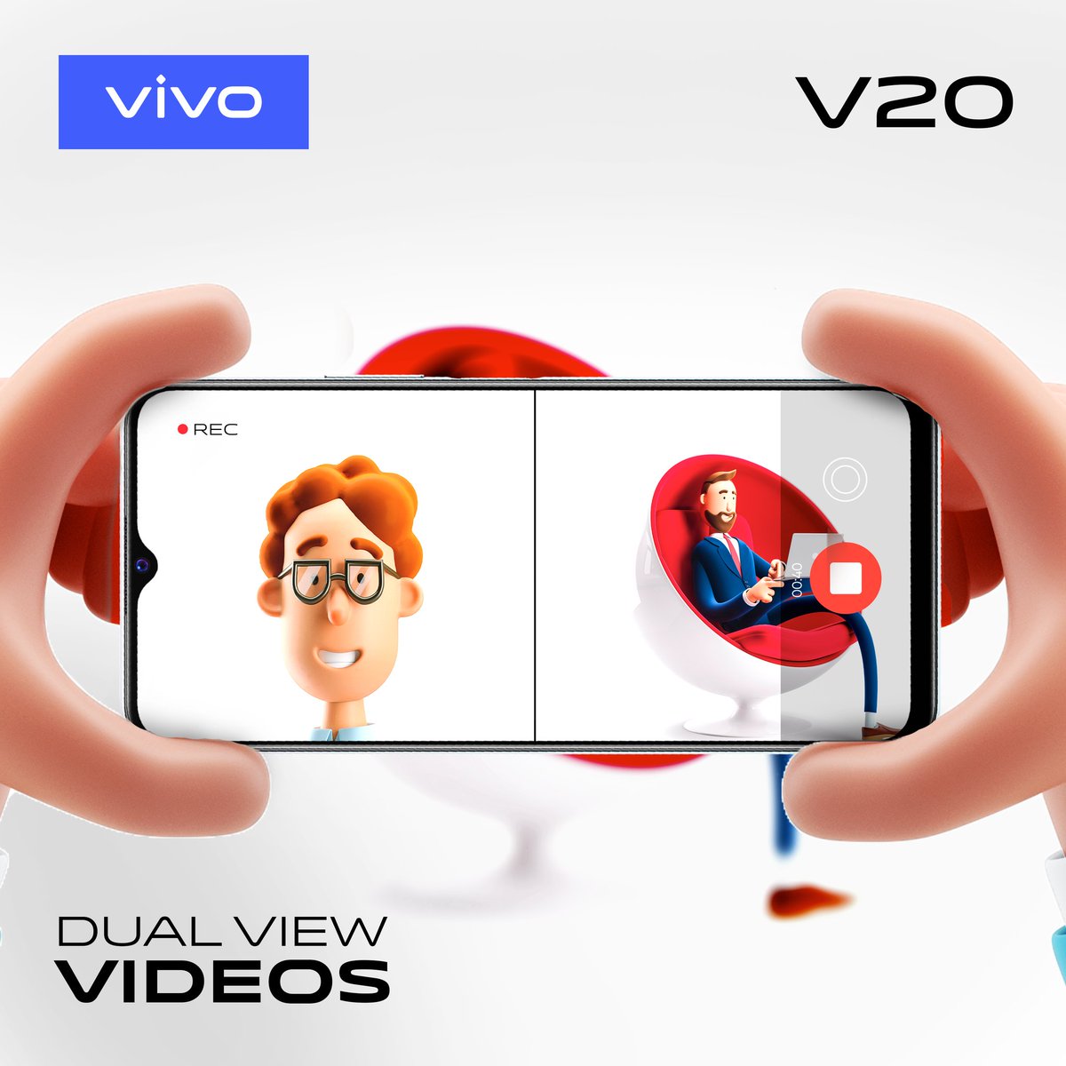 vivo__Nigeria's tweet photo. Double your creative prowess by recording with the front and rear camera at the same time with the V20 Dual-View Video feature
#V20 #vivoNigeria #BeTheFocus #44MPEyeAutoFocusSelfie #64MPRearCamera #SuperNightMode https://t.co/WLHlSFUSW8