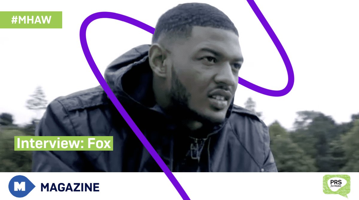 PRSforMusic's tweet photo. In the run up to #MentalHealthAwarenessWeek, we caught up with Birmingham rapper @FoxMusicBrum to discuss his own battles,  mental health within the Black community, and the role music has played in preserving his mental wellbeing.

https://t.co/yaLBNi6dAb https://t.co/kYAmx02ovP