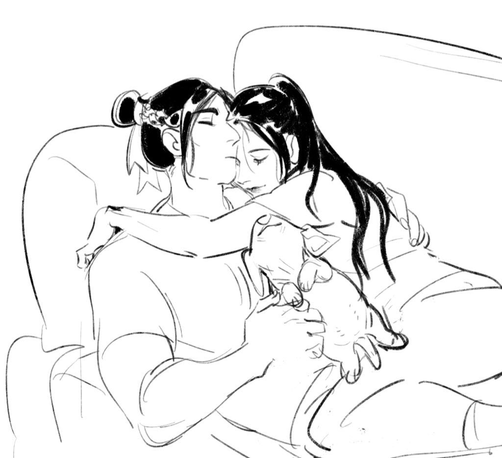 [mdzs] modern AU #chengqing crumbs from me to you... they foster dogs 