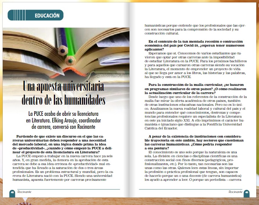 vyepezr's tweet photo. En agosto arranca nuevamente la carrera de #Literatura en la @PUCE_Ecuador https://t.co/MKrlEZywaA @ElkingAraujo @LiteraturaPUCE https://t.co/sOgXyLESUX