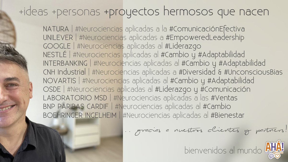 GRACIAS! GRACIAS! GRACIAS! .. a nuestros queridos clientes y partners por brindarnos su confianza y amistad. Ponemos todo para generar experiencias Wow! todos los días y cuando eso se ve recompensado con tantos proyectos hermosos, somos muy felices. Somos <a href="/ideasaha/">AHA! Ideas Personas</a>