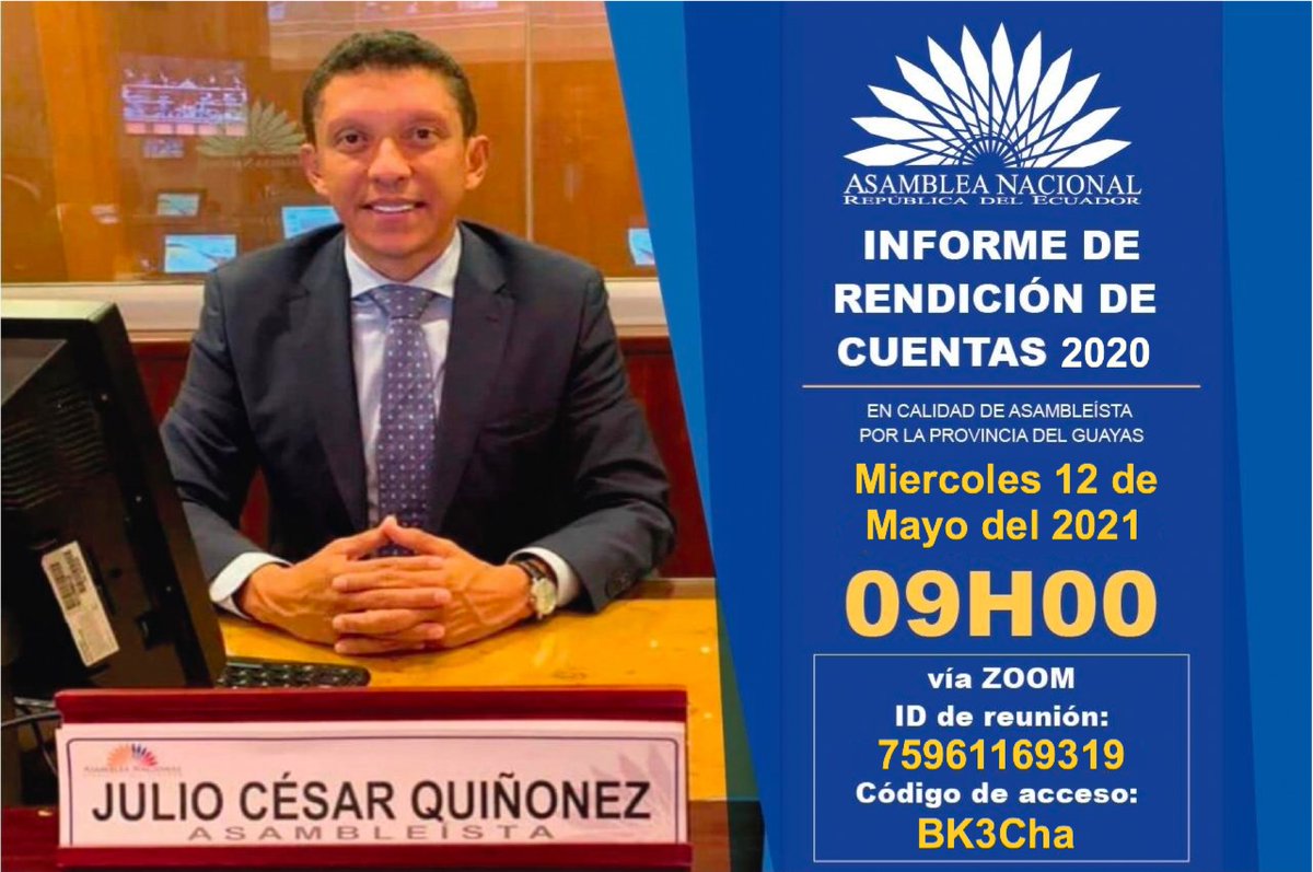 JCQuinonez's tweet photo. En pocos momentos iniciamos la Rendición de Cuentas. Los espero. https://t.co/MAHxbz53m5