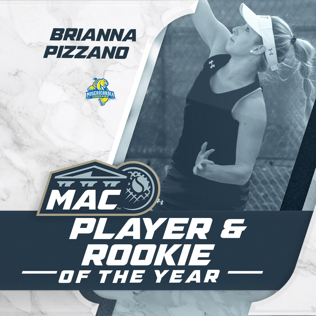 gomacsports's tweet photo. WTEN: @MUCougars Brianna Pizzano named MAC Freedom Player &amp; Rookie of the Year! #MACtennis #d3tennis #NCAAD3 #BringYourBest https://t.co/PvSF5o206W