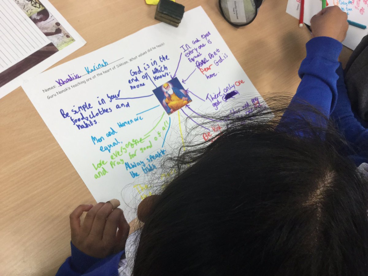 LydgateY3_4's tweet photo. For our RE Day, we learned about the origins of Sikhism and the teachings of the gurus. Lots of children recognised many similarities between their teachings and those in Islam and Christianity https://t.co/ztBOwnGIYu