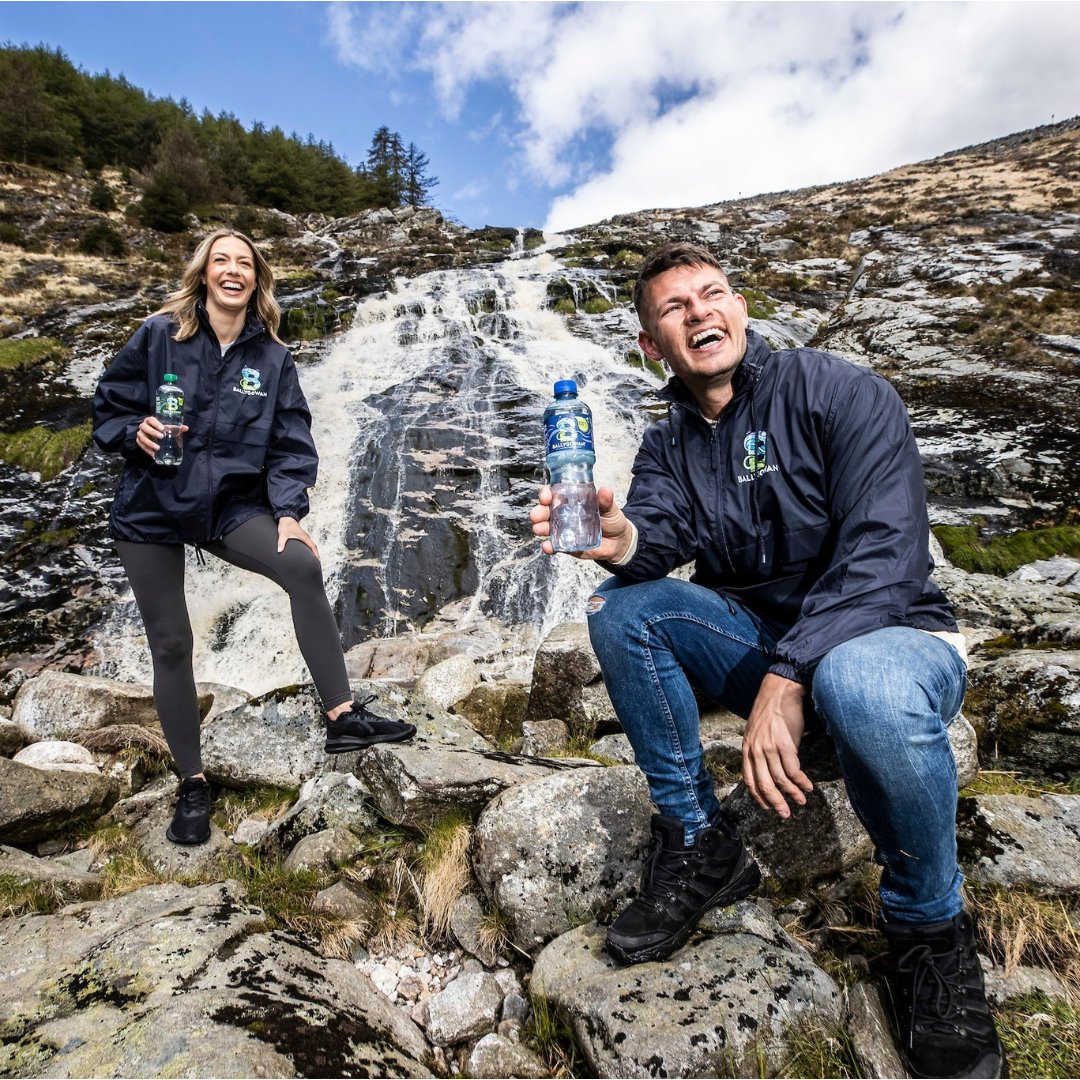 Ballygowan (@ballygowanwater) on Twitter photo We got lucky with the weather on our shoot with <a href="/MartyGuilfoyle/">Marty Guilfoyle</a> & <a href="/BlathnaidT/">BlathnaidT</a> earlier this week.
Great to have them help launch our new bottles; made from 100% Recycled Plastic, and 100% Recyclable. ♻️ We got lucky with the weather on our shoot with <a href="/MartyGuilfoyle/">Marty Guilfoyle</a> & <a href="/BlathnaidT/">BlathnaidT</a> earlier this week.
Great to have them help launch our new bottles; made from 100% Recycled Plastic, and 100% Recyclable. ♻️
