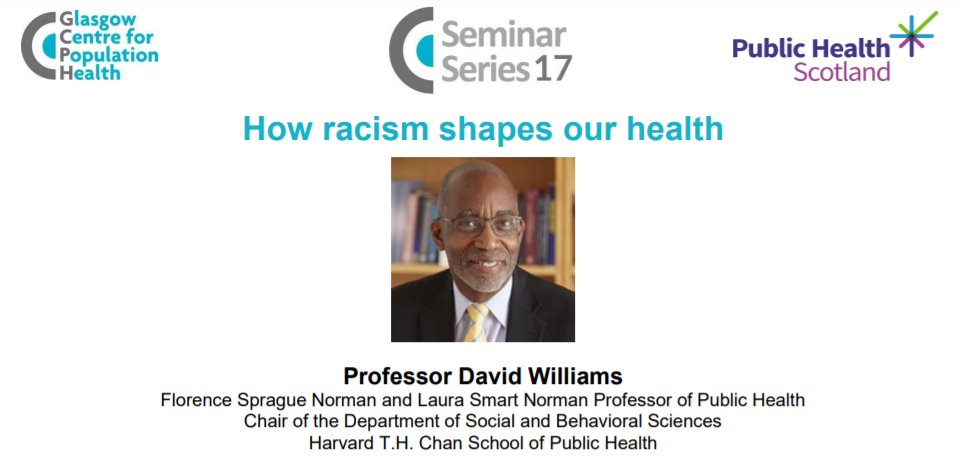 thegcph's tweet photo. Getting started at this afternoon's #GCPHSem17 webinar! Our chair, Dr Ima Jackson, now welcoming everyone and setting the context for today's lecture by Prof David Williams on how racism shapes our health. https://t.co/oKNTCJYpOL