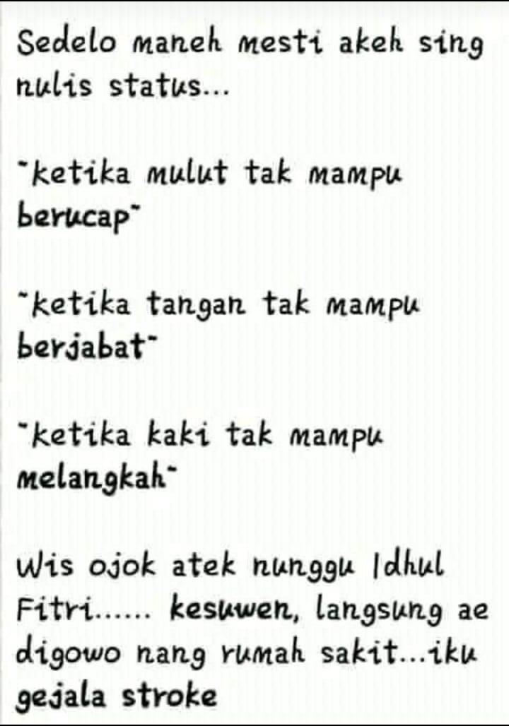 NvLuth's tweet photo. @C_OnielJKT48 Gejala stroke kuwi niel https://t.co/tLeJIdM2EE