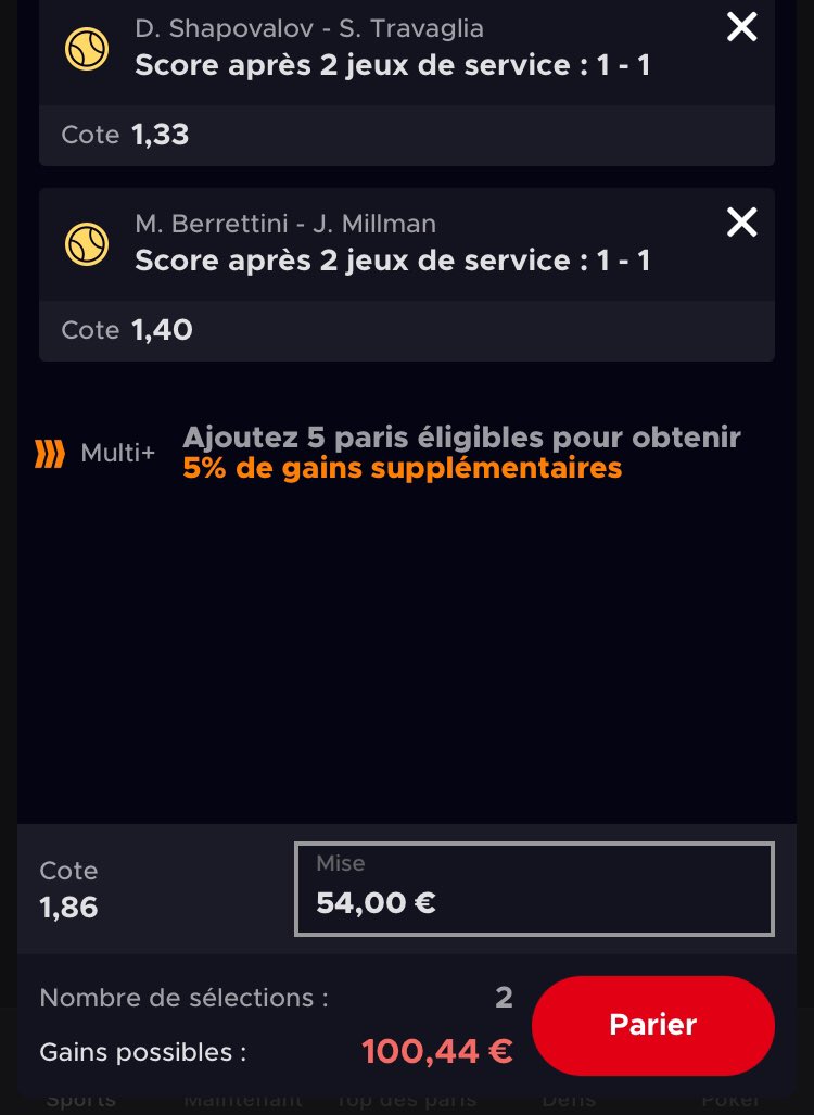 TenPronos's tweet image. #ATP Rome 🎾
La suite de notre série 1-1 après deux jeux de services 💥
j’ai pas l’habitude de prendre en combiné mais cette fois ci je prend : 
Mise: 2u (➡️3,72u)🎾
cote: 1.86