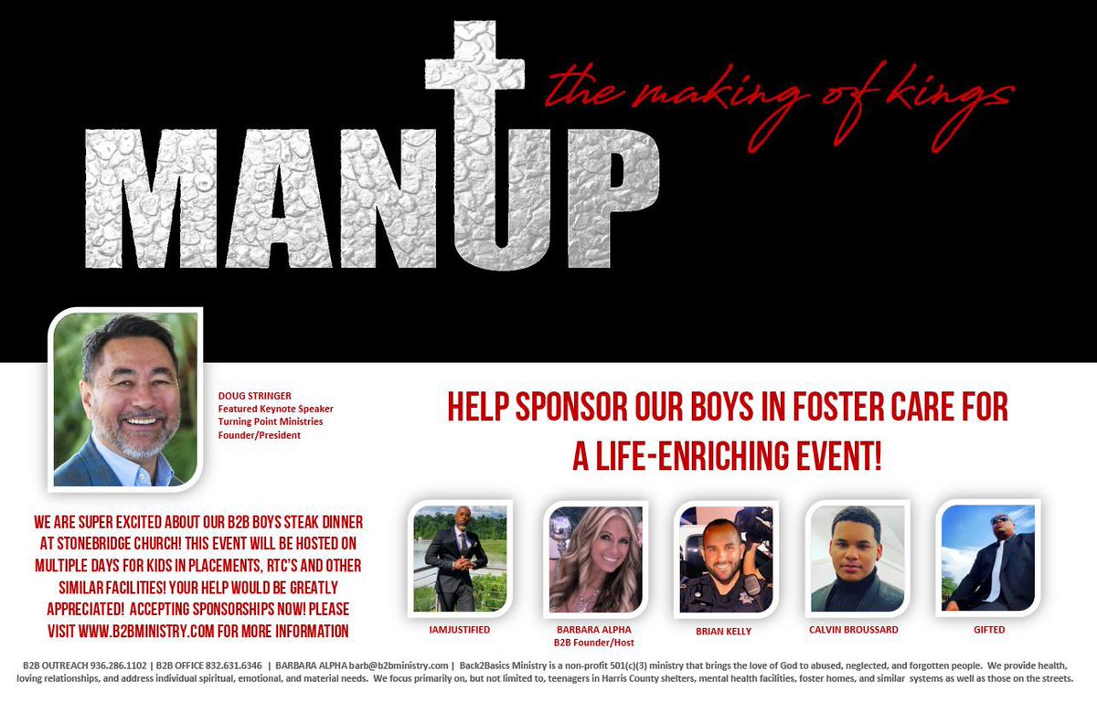 B2BMinistry1's tweet photo. We can’t wait for our Man-Up Dinners this year!! Click the link to donate! https://t.co/LouTYMebDY https://t.co/zzKhl9Yi19