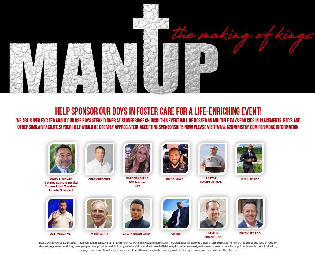 B2BMinistry1's tweet photo. We can’t wait for our Man-Up Dinners this year!! Click the link to donate! https://t.co/LouTYMebDY https://t.co/zzKhl9Yi19