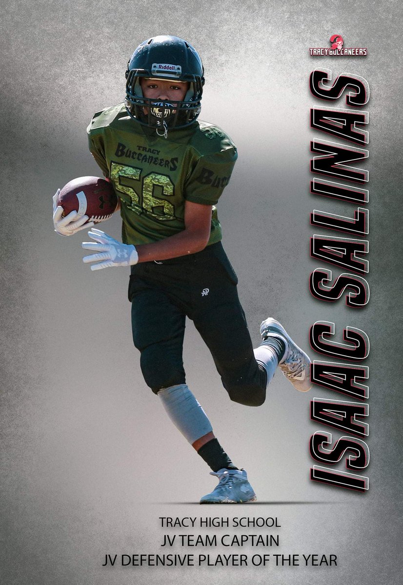 tracy_buccs's tweet photo. Congratulations to Isaac Salinas on being chosen as Tracy High School JV Team Captain and JV Defensive Player of the Year!

Great job Isaac! https://t.co/BlLxOi30b9