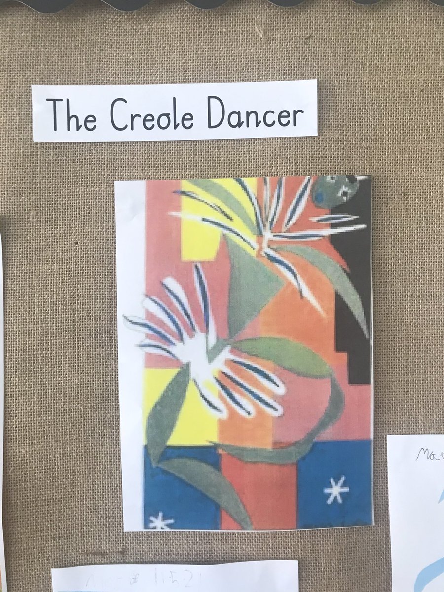 pennykhamilton2's tweet photo. @class_hedgehogs @MonktonParkSch well done Hedgehogs, I loved your first go at ‘painting with scissors’ like Matisse! https://t.co/hVxiCbDqKF