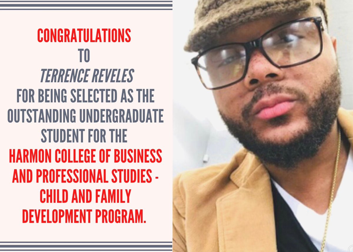 Congratulations to Terrence Reveles, recipient of the HCBPS Outstanding Undergraduate for the Child and Family Development Program #ucmcfd #studentachievements