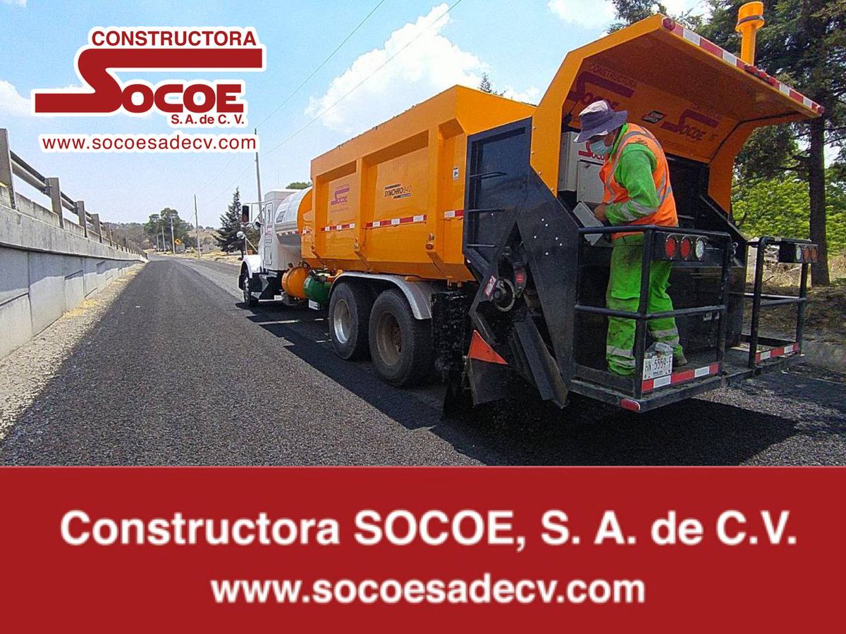 SOCOESADECV's tweet photo. CONSERVAR ES PRESERVAR

#ConservarEsPreservar
#ObrasSCT

👉OFRECEMOS SERVICIO DE RIEGO DE SELLO SINCRONIZADO. 👈

#SomosSOCOE #PasiónSOCOE #EquipoSOCOE #SCT #SomosCaminerosSOCOE #SeamanGunnison #SynchronizedChipSpreader  #SelloPremezclado
#RiegoDeSello
#RiegoDeSelloSincronizado https://t.co/mtwplfqKq2