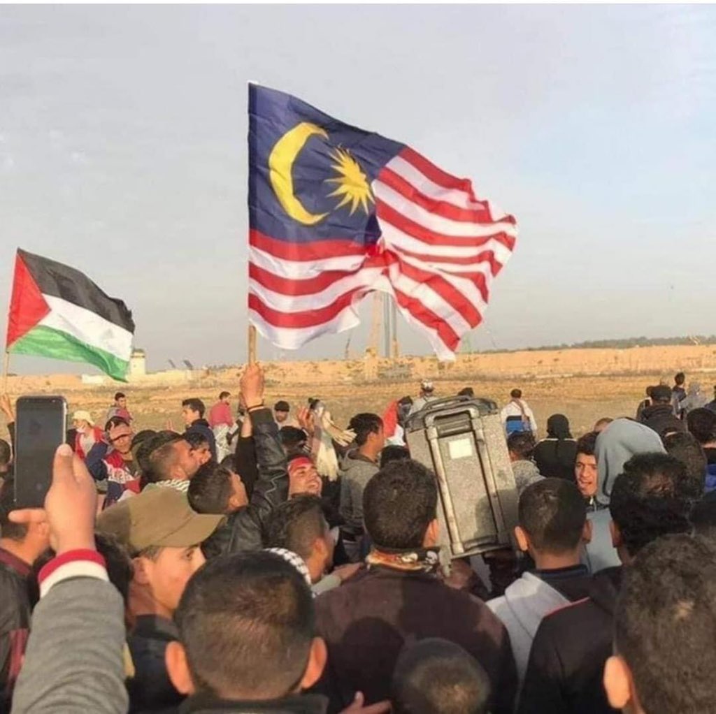 Malaysia bendera palestin dan