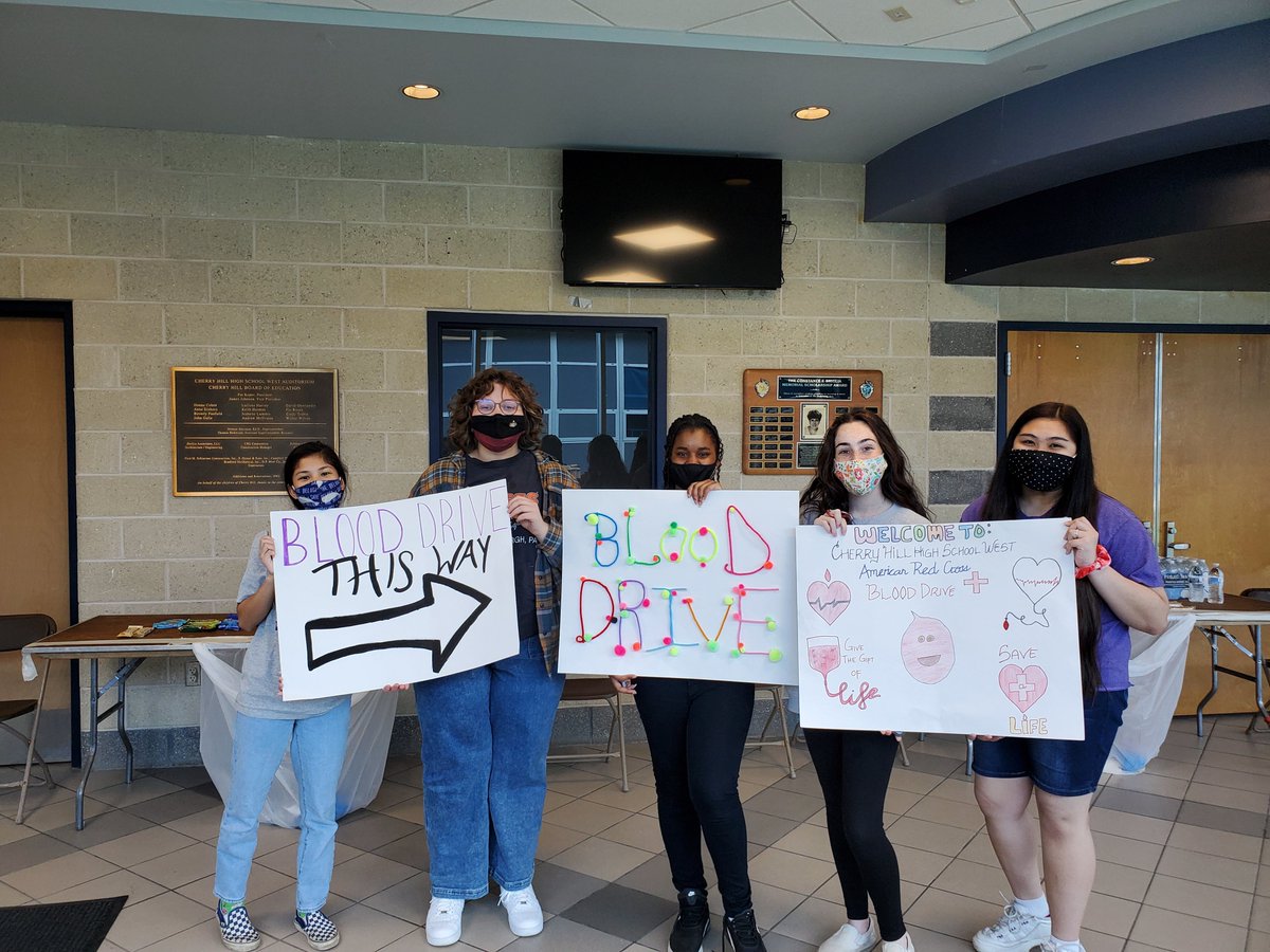 sgo_west's tweet photo. A huge thank you to everyone who volunteered, worked, or donated at the @CherryHillWest SGO Blood Drive! We collected 45 units of blood and saved lives. https://t.co/u6By8xFPZY