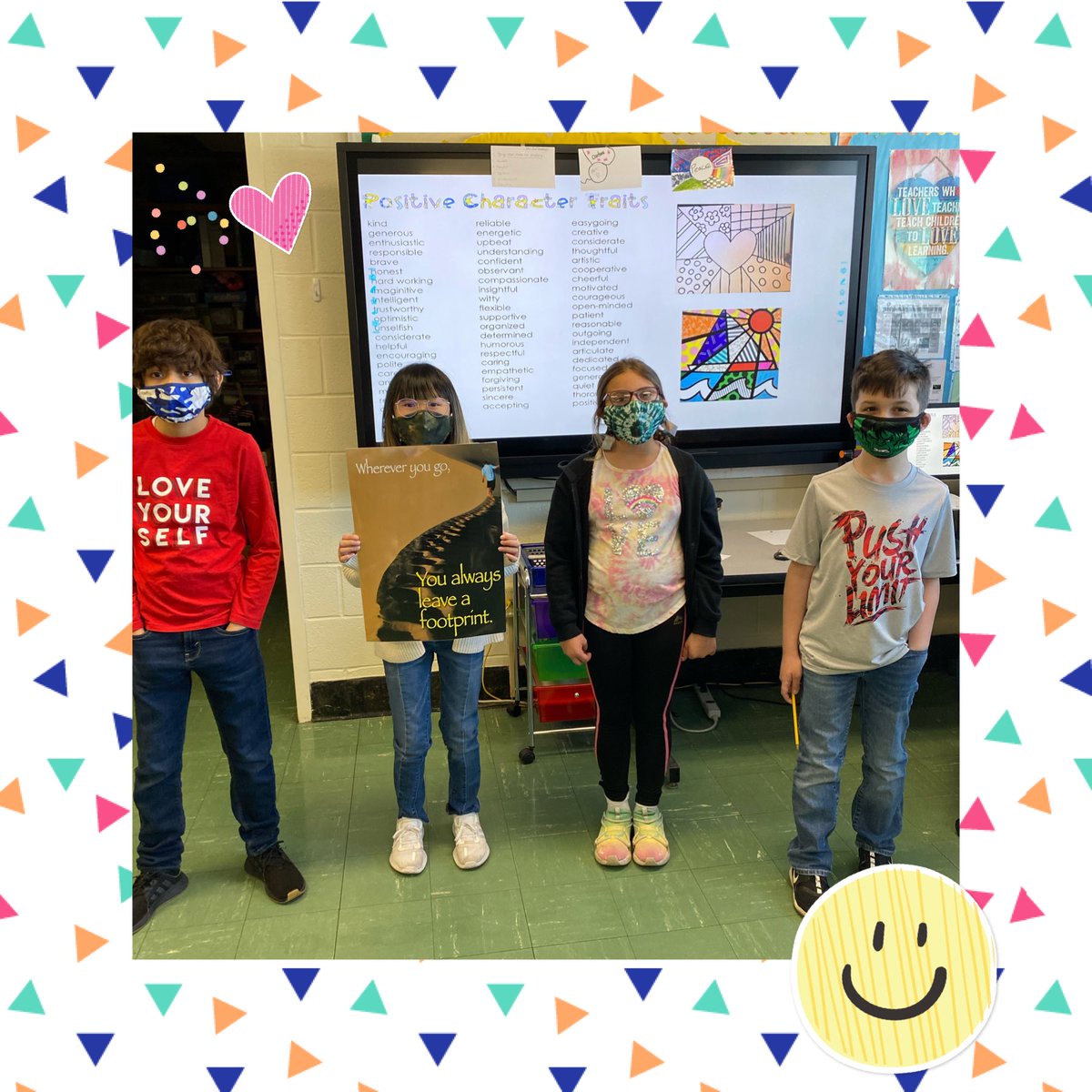 These fourth graders are amazing in so many ways! Positive vibes only today!😀⁦<a href="/SEM_Dalers/">SEM Dalers</a>⁩ ⁦<a href="/Gaghan201/">Gaggle of Gaghans 2024-2025</a>⁩ ⁦@cdgangi_carolyn⁩