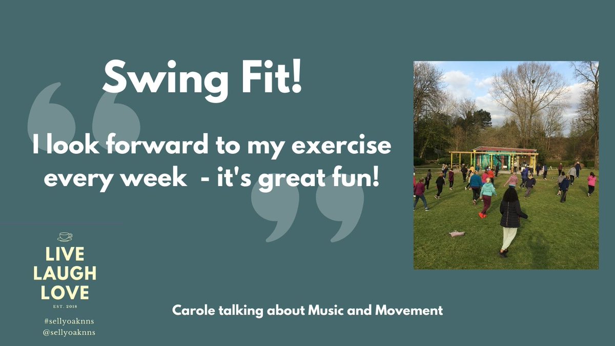 Brilliant to see how much fun was sparked by our Music and Movement sessions run by Ian Mather. Crikey, they've danced in the rain and even the snow!
Here's Carole on the joy of getting out there...
#sellyoaknns #TAWSociety
#musicandmovement
#stayinworkout